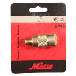 Milton Brass Coupler 1/4 in. 1 pc