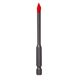 Diablo 3/16 in. X 3-1/2 in. L Carbide Tipped Tile and Stone Drill Bit Hex Shank 1 pk