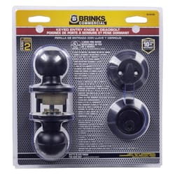 Brinks Commercial Matte Black Knob and Deadbolt Set 2 in.