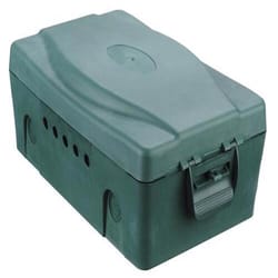 Masterplug Rectangle Plastic 4 gang Weatherproof Box Green
