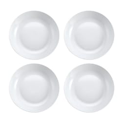 Layla White Porcelain Pasta Bowl Bowl 8.25 in. D 4 pc