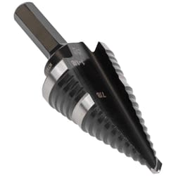 Klein Tools 3.15 in. L High Speed Steel Step Drill Bit Hex Shank 1 pc
