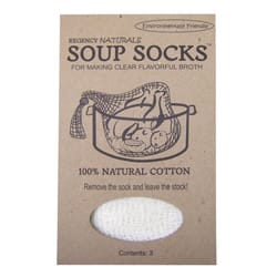 Regency Naturals White Cotton Soup Sock