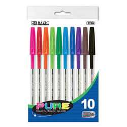 Bazic Products Assorted Stick Pen 10 pk