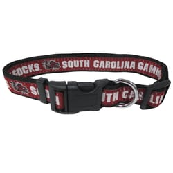 Pets First Team Colors South Carolina Gamecocks Nylon Dog Collar Medium