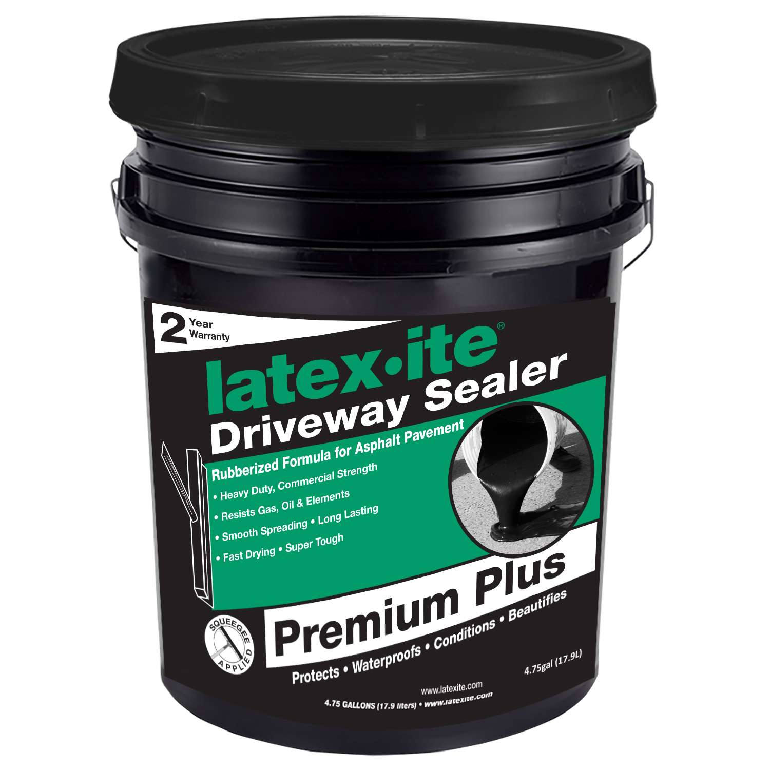LatexIte Premium Plus Black Asphalt Asphalt Driveway Sealer 4.75 gal Ace Hardware