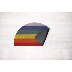 Chilewich 18 in. W X 31 in. L Multicolored Pride Stripe Vinyl Floor Mat