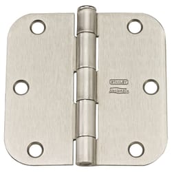 National Hardware 3-1/2 in. L Satin Nickel Door Hinge 12 pk