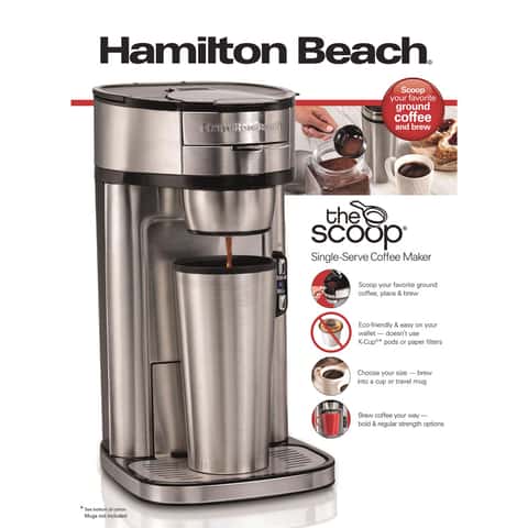 Hamilton Beach The Scoop Single-Serve Coffee Maker with Removable