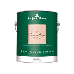 Benjamin Moore Regal Select Semi-Gloss Super White Paint and Primer 1 gal