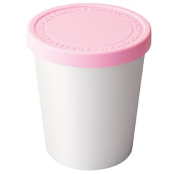 Tovolo Pink Plastic/Silicone Ice Cream Tubs 1 qt