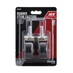 Ace 2 in. D Swivel Hard Rubber Caster 80 lb 2 pk