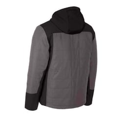 Milwaukee M12 S Long Sleeve Men's Hooded Heated Jacket Kit Gray