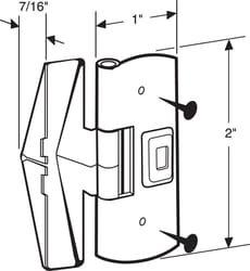 Prime-Line Antique Brass Steel Window Lock 1 pk