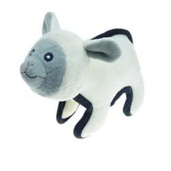 Boss Pet Pet Park Blvd Gray/White Sheep Tuffy Dog Toy Small 1 pk