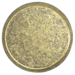 Laurey Modern Standards Round Cabinet Knob 1-1/2 in. D Antique Brass 1 pk