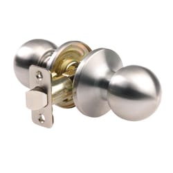 Ace Ball Satin Passage Door Knob 1-3/4 in.