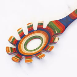 Totally Bamboo Baltique Marrakesh Multicolored Bamboo Spaghetti Server