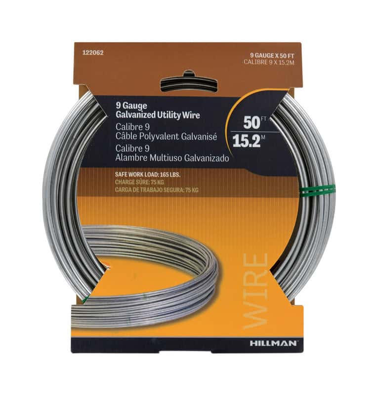 Hillman Stainless Steel Wire, 100-lb Capacity, 9-ft