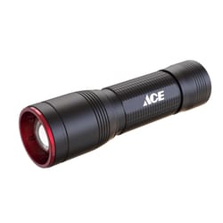 Ace Black LED Flashlight AA Battery