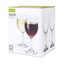 True 14 oz Clear Crystal Wine Glass Set