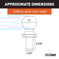 Curt 10000 lb. cap. 2 in. Hitch Ball