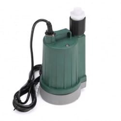 Zoeller 1/3 HP 2400 gph Thermoplastic Electronic Switch Bottom AC Submersible Utility Pump