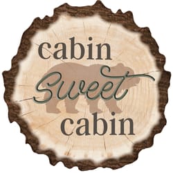 P Graham Dunn 17.25 in. H X 17.25 in. L Multicolored Wood Barky Sign