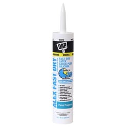 DAP Contractor 12 Pack Alex Fast Dry White Siliconized Acrylic Latex Windows/Doors/Seal/Paint Caulk
