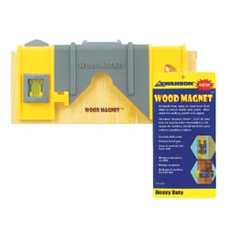 Swanson Wood Magnet 8 in. ABS Magnetic Joist Level 3 vial