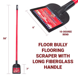 Bully Tools 6 in. W Steel Angled Head Floor Scraper