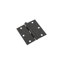 National Hardware 3-1/2 inch L Black Door Hinge 1