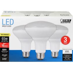 Feit LED BR30 E26 (Medium) LED Bulb Daylight 60 Watt Equivalence 3 pk