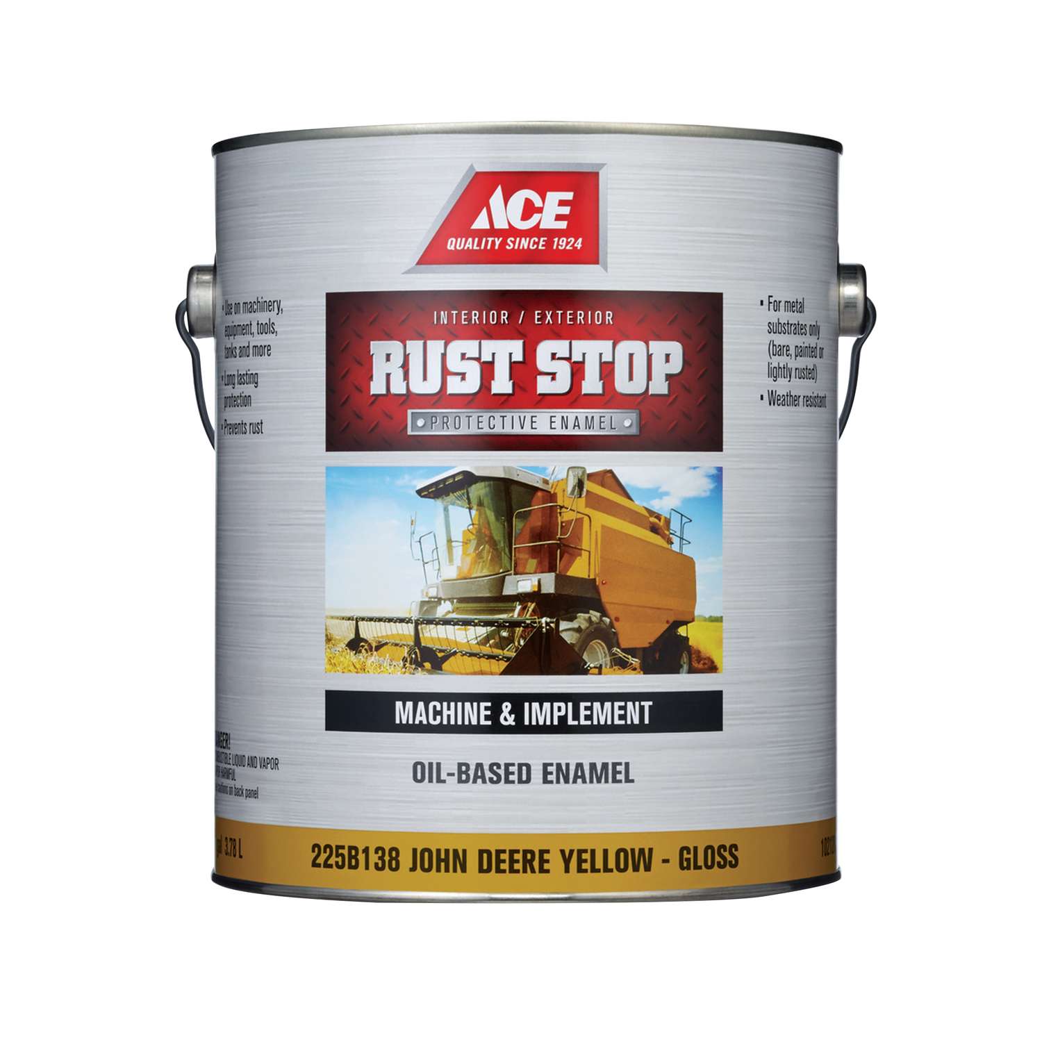 Ace Rust Stop Indoor/Outdoor Gloss John Deere Yellow OilBased Enamel
