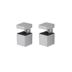 Dolle Bloc 2.5 in. H X 1.3 in. W X 1.3 in. D Silver Metal Shelf Clips