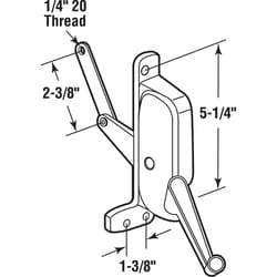 Prime-Line Gray Steel Right Awning Operator For Look-Rusco