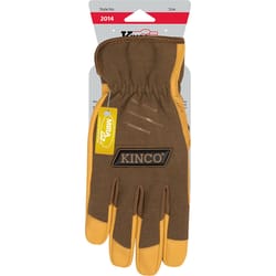 Kinco Men's Indoor/Outdoor Work Gloves Brown M 1 pair