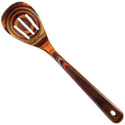 Totally Bamboo Baltique Multicolored Birch Wood Slotted Cooking Spoon