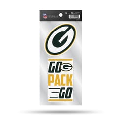 Rico NFL Green Bay Packers Double Up Die Cut Sticker Vinyl 1 pc