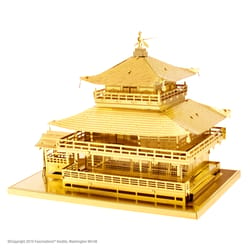 Fascinations Metal Earth Gold Kinkaku-ji 3D Model Kit Gold