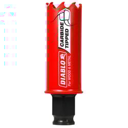 Diablo Snap-Lock Plus 1-1/16 in. Carbide Tipped 2-3/8 in. L X 3/8 in. D Hole Saw