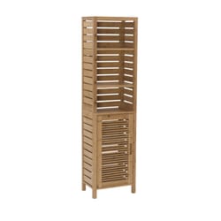 Linon Home Decor Briggs 62 in. H X 16 in. W X 11 in. D Rectangle Natural Bath Storage Cabinet