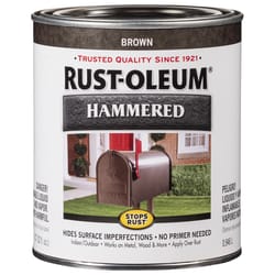Rust-Oleum Stops Rust Hammered Brown Protective Paint 1 qt