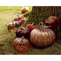 Decoris 8 in. Pumpkin Fall Decor