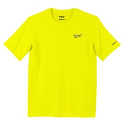 Milwaukee Workskin L/XL Short Sleeve Unisex Crew Neck Yellow Shirt
