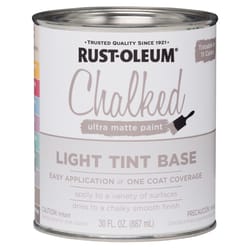 Rust-Oleum Chalked Ultra Matte Light Tint Base Water-Based Acrylic Chalk Paint 30 oz