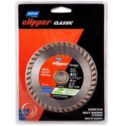 Norton Clipper 4-1/2 in. D X 5/8 and 7/8 in. Diamond Turbo Rim Blade 1 pc