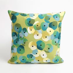 Liora Manne Visions II Lime Pansy Polyester Throw Pillow 20 in. H X 2 in. W X 20 in. L