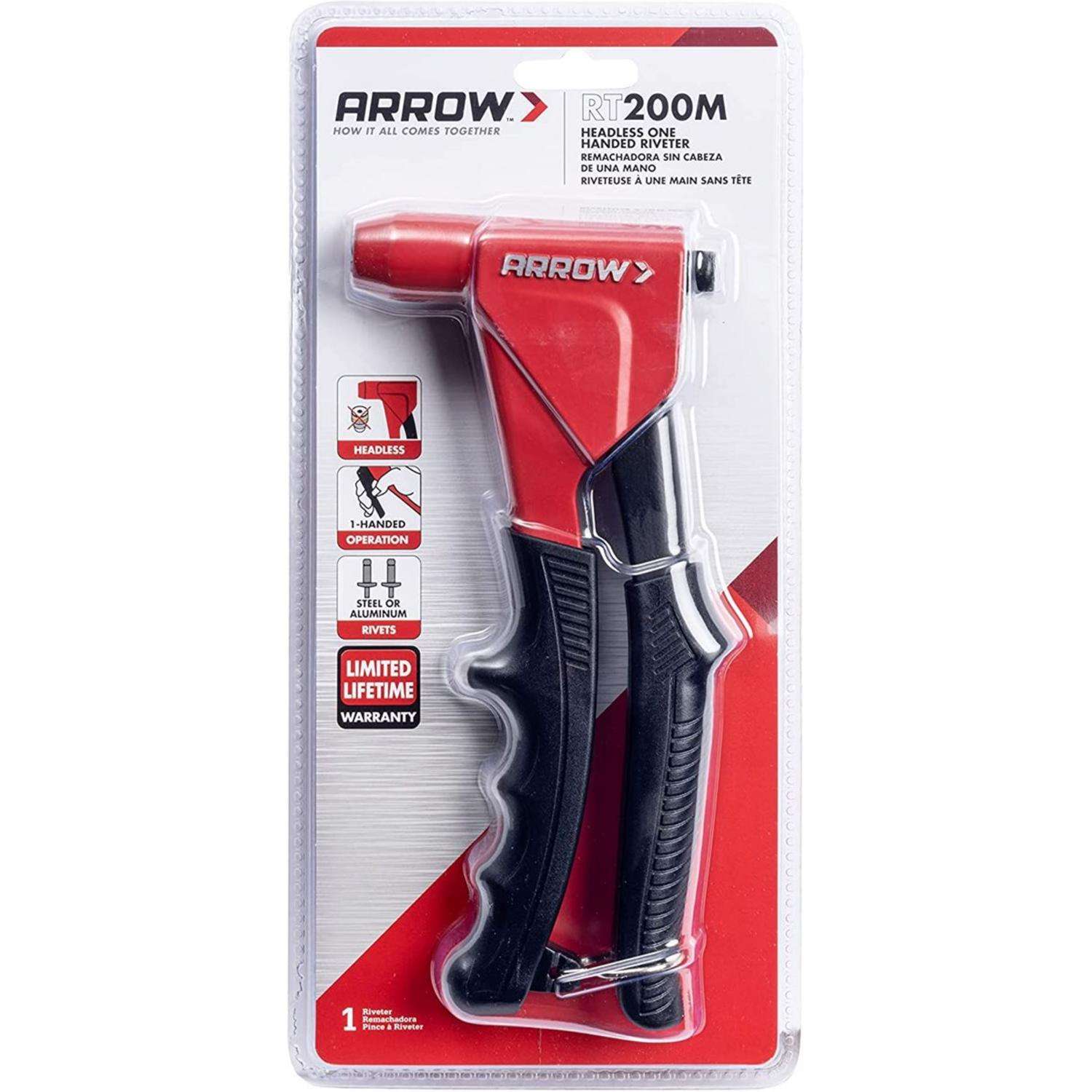 Arrow Metal Headless Rivet Tool Black/Red 1 pc - Ace Hardware