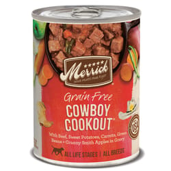 Merrick Cowboy Cookout Fruit/ Berries/ Beef/ Vegetable Dog Food Grain Free 12.7 oz